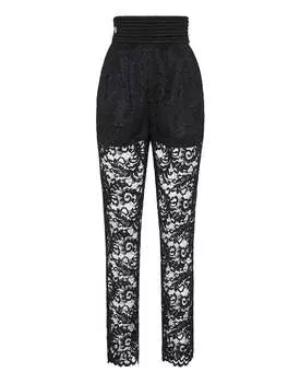 Длинные брюки кружево PHILIPP PLEIN, черный