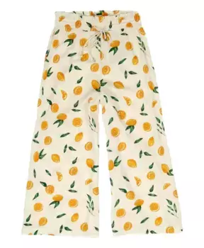 Длинные брюки кюлоты с завязками Pieces, мультиколор