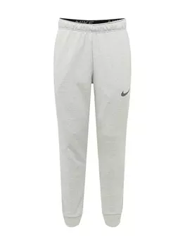 Длинные брюки NIKE Tapered Workout Pants, светло-серый