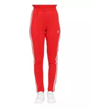 Длинные брюки с 3 полосками Adidas Originals, красный