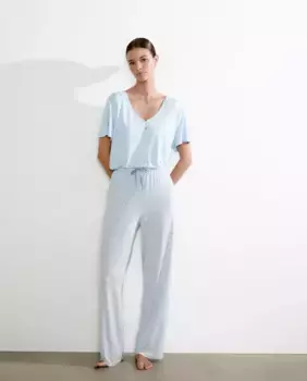 Длинные брюки с поясом и пуллером nfasis, белый