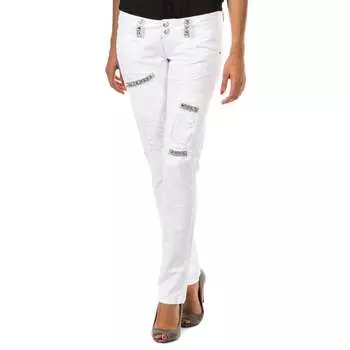 Длинные брюки с узким подолом 10dbf0125 женщина Met, белый