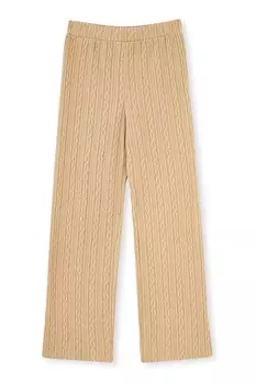 Длинные брюки с узором «восьмерка» Dagi, коричневый