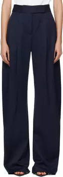 Длинные брюки темно-синего цвета The Attico