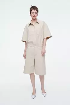 Длинные джинсовые шорты Cos, бежевый