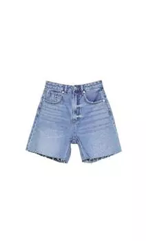 Длинные джинсовые шорты Stradivarius