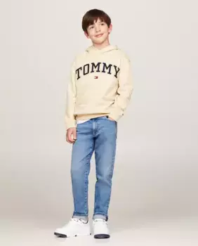 Длинные джинсы прямого кроя для мальчика Tommy Hilfiger, синий