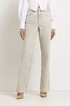 Длинные джинсы с сексуальной спиной в стиле 90-х River Island, серый