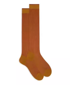 Длинные хлопковые носки с желтым напылением Gallo, мультиколор