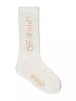 Длинные книжные носки Off-White Kids, белый