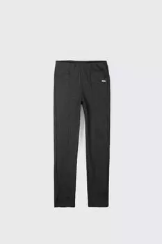 Длинные леггинсы Coccodrillo серый с имитацией карманов