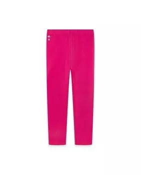 Длинные леггинсы для девочек из однотонной ткани Canada House, фуксия