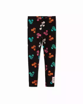 Длинные леггинсы для девочки с Микки Маусом Desigual, черный