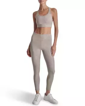 Длинные леггинсы с женским логотипом DKNY, коричневый