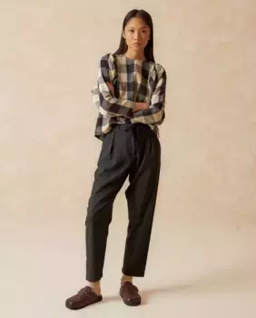 Длинные мешковатые женские брюки Indi & Cold, темно-серый