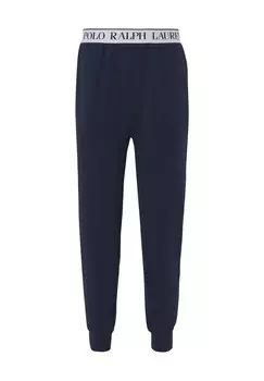Длинные мужские пижамные брюки с логотипом на поясе POLO RALPH LAUREN, цвет Cruise Navy