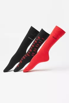 Длинные носки, 3 пары Boss, красный