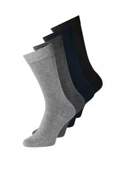 Длинные носки - 4 пары Jack & Jones, черный