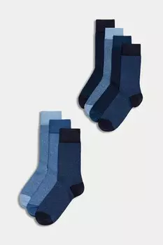 Длинные носки Cool & Fresh — 7 пар Marks & Spencer, синий