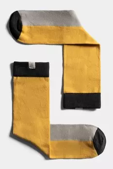 Длинные носки с цветными блоками Kaft, черный