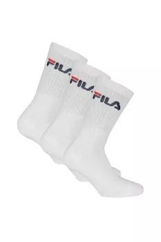 Длинные носки с рисунком - 3 пары Fila, белый