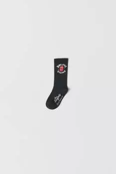 Длинные носки the rolling stones ZARA, антрацитовый серый