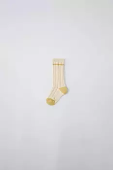 Длинные носки ZARA, желтый