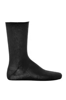 Длинные однотонные хлопковые носки Hudson, черный