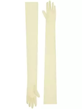 Длинные перчатки DRIES VAN NOTEN, желтый