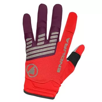 Длинные перчатки Endura Singletrack, красный