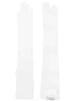Длинные перчатки Ioana Ciolacu, белый