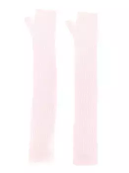 Длинные перчатки-митенки Barrie, розовый