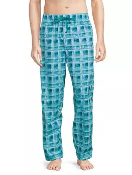 Длинные пижамные брюки с принтом Tommy Bahama, бирюзовый