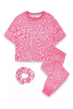 Длинные пижамы для девочек Барби Vanilla Underground, розовый
