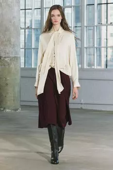 Длинные плиссированные шорты-бермуды коллекция zw ZARA, бордовый