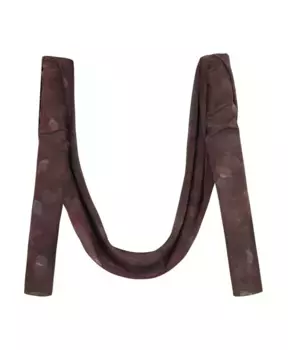 Длинные шелковые перчатки с арановым принтом Cortana, коричневый