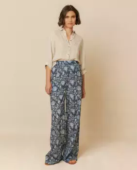 Длинные широкие брюки Indi & Cold, индиго