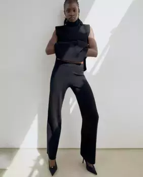 Длинные широкие брюки Sfera, черный