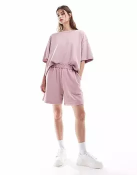 Длинные шорты ASOS DESIGN coord в выцветшем розовом цвете