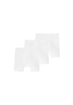 Длинные шорты/брюки Набор из 3 предметов Essentials Fine Rib SCHIESSER, белый