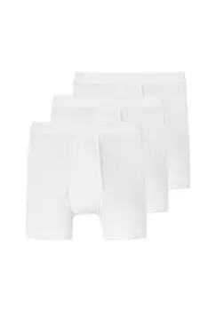 Длинные шорты/брюки Набор из 3 предметов Essentials Double Rib SCHIESSER, белый