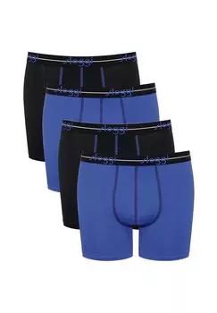 Длинные шорты/брюки, набор из 4 шт., начало sloggi, цвет Hellblau Dunkelblau