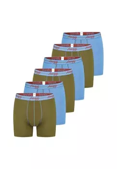 Длинные шорты/брюки Набор из 6 мужчин Начало Sloggi, цвет Blau / Gr_n