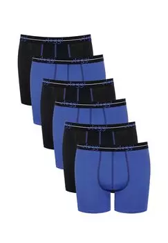 Длинные шорты/брюки, набор из 6 шт., начало sloggi, цвет Hellblau Dunkelblau