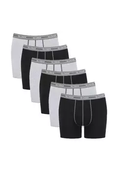 Длинные шорты/брюки, набор из 6 шт., начало sloggi, цвет Grey Combination