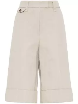Длинные шорты Brunello Cucinelli, нейтральный цвет