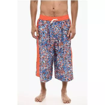 Длинные шорты для плавания с цветочным принтом Dsquared2, Orange