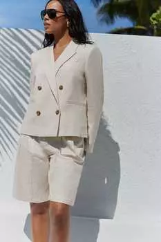 Длинные шорты Rochelle с вкраплениями Next, бежевый