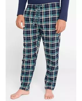 Длинные синие фланелевые пижамные брюки El Bho Nocturno, темно-синий