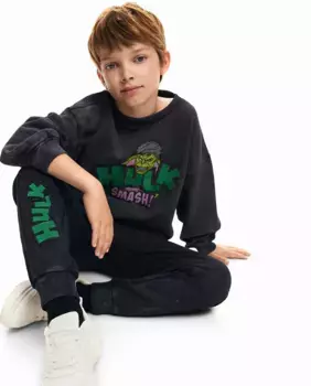 Длинные спортивные штаны для мальчика Desigual, черный